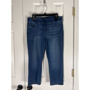 Liverpool Womens Denim Capri Petite Bottoms Size 10